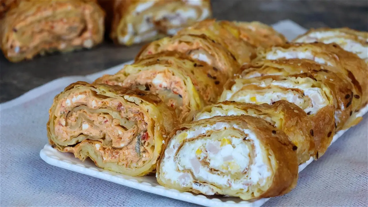 Slani rolat – dva rolata od jedne smese, praktičan recept za predjelo